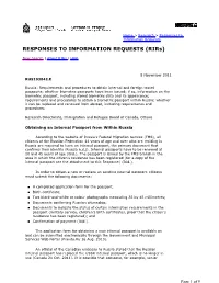 Whether Biometric Passports Have Been Issue