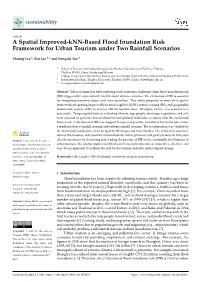 A Spatial Improved-Knn-Based Flood Inundation Risk Framework for Urban Tourism Under Two Rainfall Scenarios