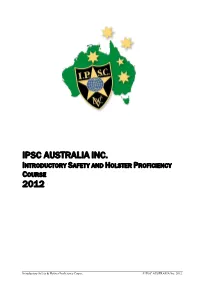 Intro Safety & Holster Profiency Manual