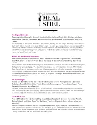 Menu Samples