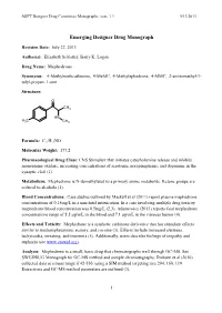 Mephedrone Monograph