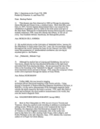 Questions on the Crum VII, 1998 Packet by Princeton A- and Penn CID
