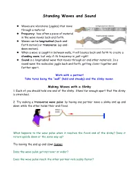 Standing Waves and Sound