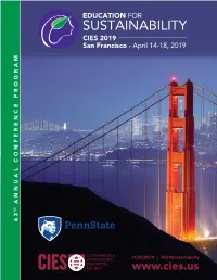 SUSTAINABILITY CIES 2019 San Francisco • April 14-18, 2019 ANNUAL CONFERENCE PROGRAM RD 6 3