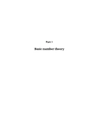 Basic Number Theory