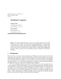 Maximizing T-Complexity 1. Introduction