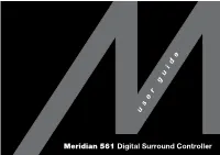 Meridian 561 Digital Surround Controller