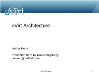 Ovirt Architecture