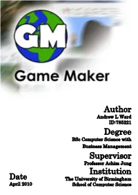 Andrew Lee Ward's Dissertation