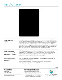 PE310 PET / CT Scan