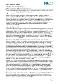 Understanding Where Money Comes from and Applying Credit Creation Analysis to Portfolio Management 1