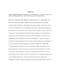 ABSTRACT ZECK, ADRIAN MICHAEL. Examining Users' Preferences