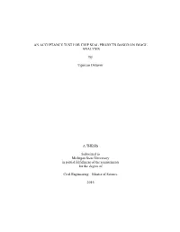 An Acceptance Test for Chip Seal Projects Based on Image Analysis
