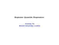 Keming Yu Brunel University London Outline