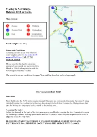 Marteg to Newbridge, October 2012 Onwards