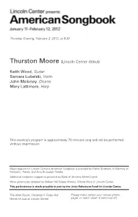 Thurston Moore (Lincoln Center Debut)