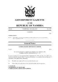 WINDHOEK - 26 October 2018 No