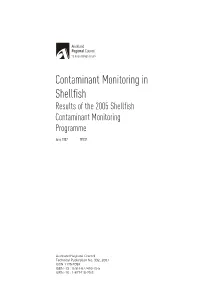 Contaminant Monitoring in Shellfish Results of the 2005 Shellfish Contaminant Monitoring Programme