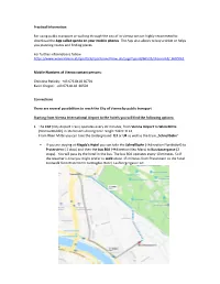 Practical Information for Using Public Transport Or Walking Through the City