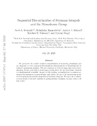 Sequential Discontinuities of Feynman Integrals and the Monodromy Group