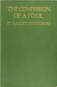 THE CONFESSION of a FOOL First Edition, August Igiz
