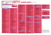 CHANNEL GUIDE AUGUST 2020 2 Mix 5 Mixit + PERSONAL PICK 3 Fun 6 Maxit