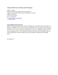 Commuter Rail Transit and Economic Development Arthur C. Nelson