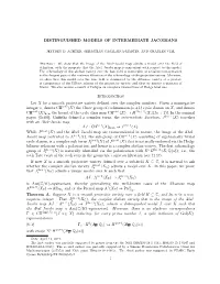 Distinguished Models of Intermediate Jacobians