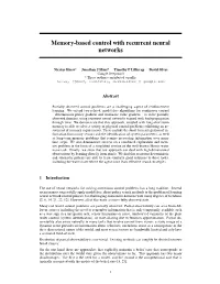 Memory-Based Control with Recurrent Neural Networks