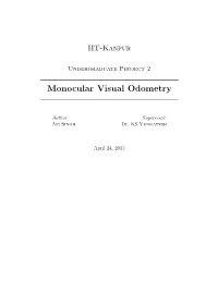 Monocular Visual Odometry