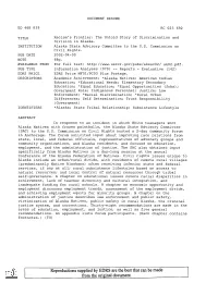 Reproductions Supplied by EDRS Are the Best That Can Be Made from the Original Document