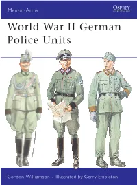 World War II German Police Units