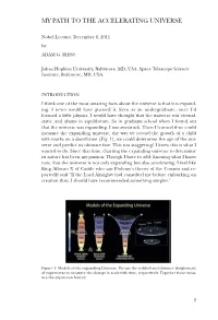 Adam G. Riess: Nobel Lecture