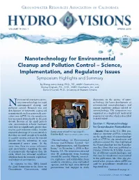 Nanotechnology for Environmental Cleanup and Pollution Control – Science, Implementation, and Regulatory Issues Symposium Highlights and Summary
