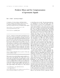 Predator Mixes and the Conspicuousness of Aposematic Signals