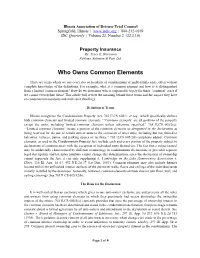 Who Owns Common Elements