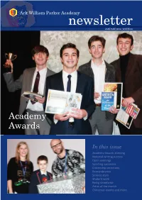 Ark William Parker Academy Newsletter JANUARY 2018 : ISSUE 21