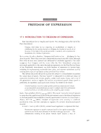 CHAPTER 17 Freedom of Expression