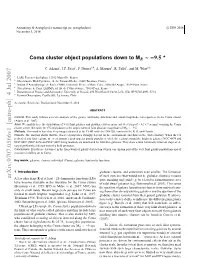 Coma Cluster Object Populations Down to M R~-9.5