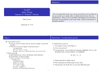 Combinatorial Games