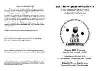 Concert Program