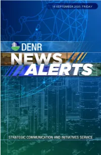 Fish Kill Not Because of Dolomite — DENR Published 2 Hours Ago on September 18, 2020 04:05 AM by Francis Wakefield