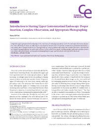 Introduction to Starting Upper Gastrointestinal Endoscopy: Proper Insertion, Complete Observation, and Appropriate Photographing