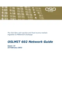 OSLMIT 602 Network Guide