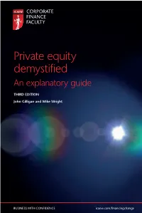 Private Equity Demystified an Explanatory Guide