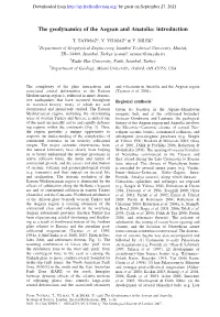The Geodynamics of the Aegean and Anatolia: Introduction
