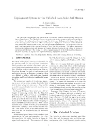 Deployment System for the Cubesail Nano-Solar Sail Mission