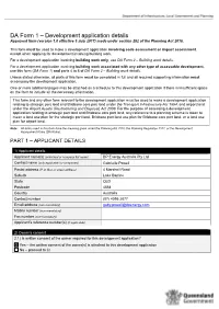 Development Application Details Approved Form (Version 1.0 Effective 3 July 2017) Made Under Section 282 of the Planning Act 2016