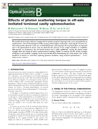 Effects of Photon Scattering Torque in Off-Axis Levitated Torsional Cavity Optomechanics