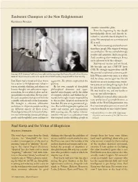 Exuberant Champion of the New Enlightenment Paul Kurtz and The